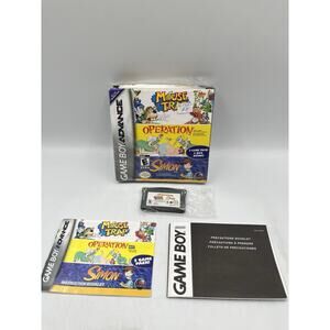 Mouse Trap / Operation / Simon GBA Game Boy Complete CIB Good Condition!